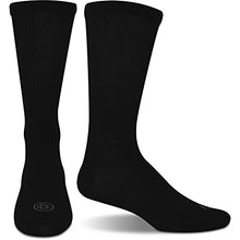 Load image into Gallery viewer, Doctor&#39;s Choice Men&#39;s Diabetic Crew Socks, Black, Large, Sock Size 10-13
