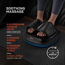 Load image into Gallery viewer, Lifepro Shiatsu Foot Massager with Heat for Pain Relief, Circulation, Plantar Fasciitis, Diabetic Neuropathy - Portable Compression Acupressure Massage Therapy Machine for Women, Men, Seniors
