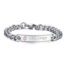 Load image into Gallery viewer, Stainless Steel Chain Medical Alert ID Bracelet
