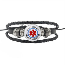 Load image into Gallery viewer, Medical Warning Bracelet Type 1 Diabetes Bracelet
